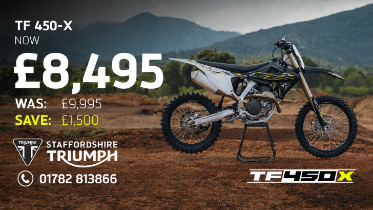 Here's a photo of the TRIUMPH TF 450-X, currently available for sale