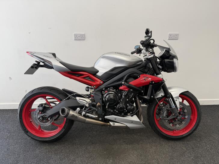 Here's a photo of the TRIUMPH STREET TRIPLE RX, currently available for sale