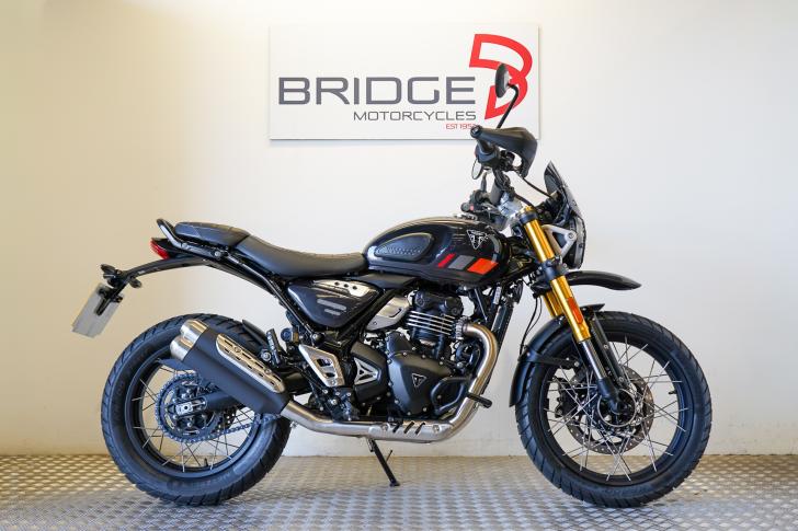 Here's a photo of the TRIUMPH SCRAMBLER 400 XC, currently available for sale