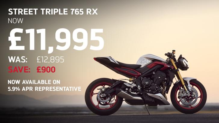 Here's a photo of the TRIUMPH STREET TRIPLE RX, currently available for sale