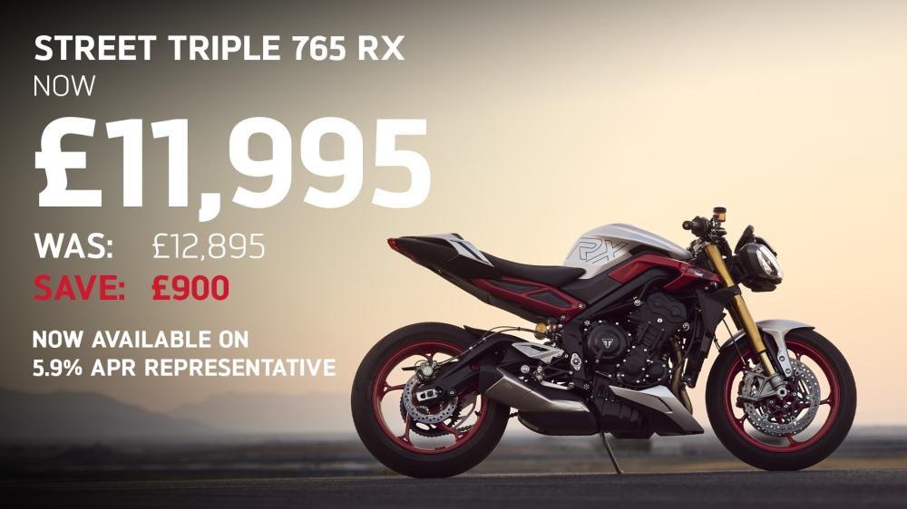 Main photo of this New Triumph STREET TRIPLE 765 RX that's available to buy at Triumph Oxford, located in Abingdon