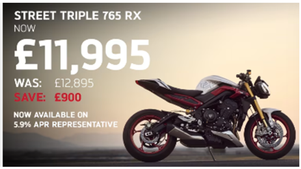 Main photo of this New Triumph STREET TRIPLE 765 RX that's available to buy at Premier Bikes Oxford, located in Abingdon