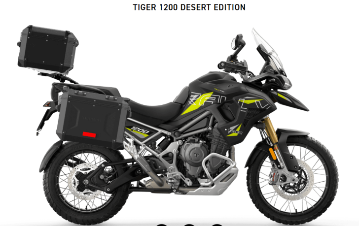 New Triumph TIGER 1200 DESERT EDITION