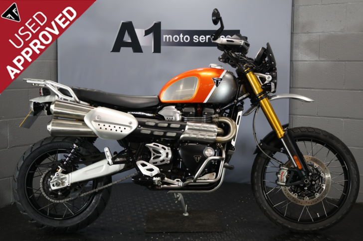 Here's a photo of the TRIUMPH SCRAMBLER 1200 XE, currently available for sale