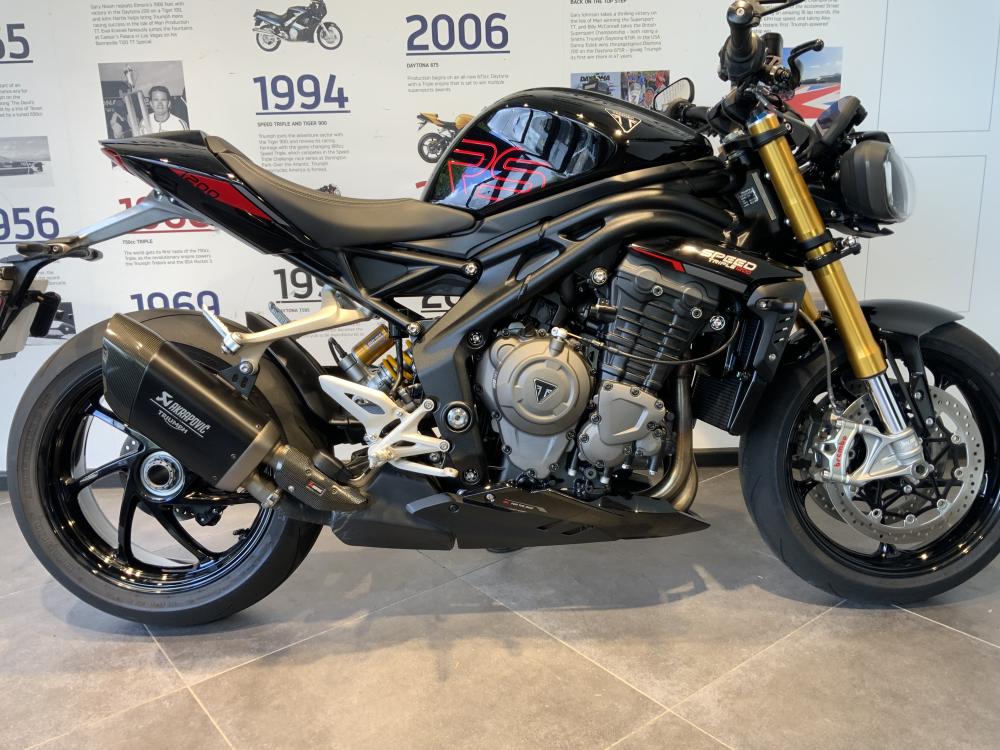 Main photo of this Ex Demo Triumph SPEED TRIPLE 1200 RS that's available to buy at Blade Triumph Cheltenham, located in Cheltenham