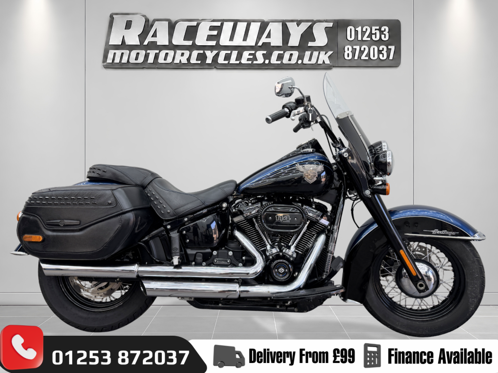 Main photo of this Used Harley-Davidson SOFTAIL FLHCS HERITAGE CLASSIC 114 that's available to buy at Raceways Motorcycles, located in Fleetwood