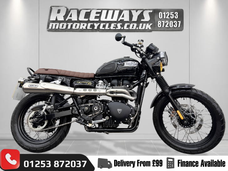 Here's a photo of the TRIUMPH SCRAMBLER, currently available for sale
