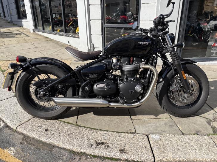 Here's a photo of the TRIUMPH BONNEVILLE BOBBER, currently available for sale