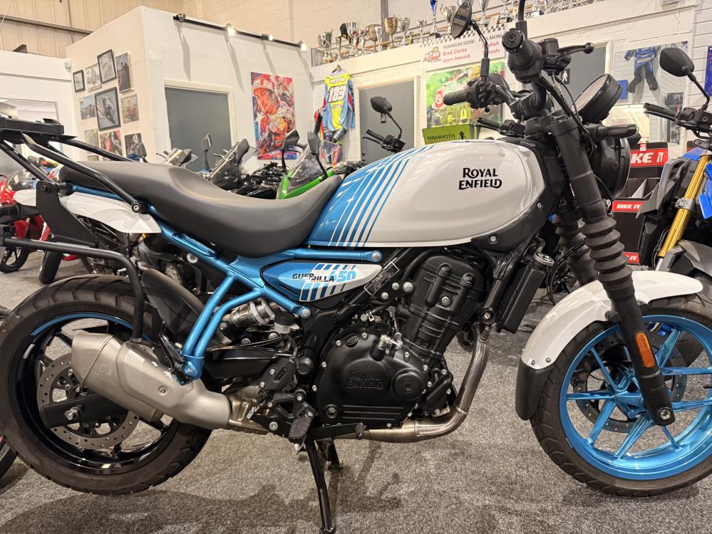 Main photo of this Used Royal Enfield GUERRILLA 450 that's available to buy at Powerslide Motorcycles Derby Ltd, located in Derby