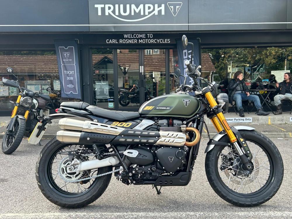 Main photo of this Ex Demo Triumph SCRAMBLER 900 that's available to buy at Carl Rosner, located in Croydon