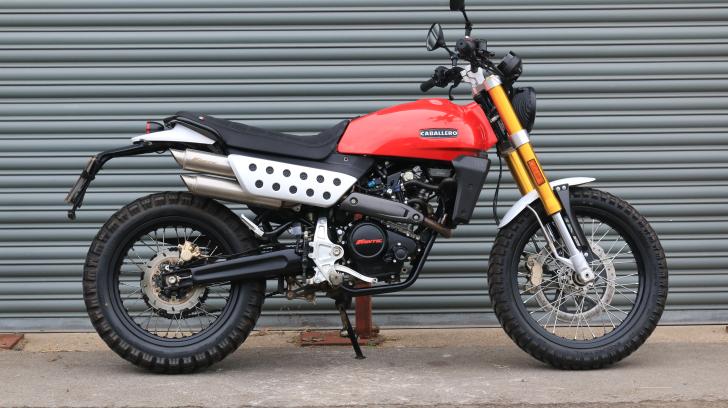 Here's a photo of the FANTIC CABALLERO 125 SCRAMBLER, currently available for sale