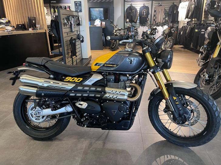 Here's a photo of the TRIUMPH SCRAMBLER 900, currently available for sale