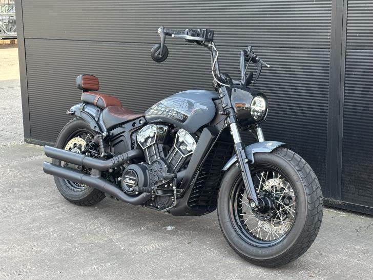 Here's a photo of the INDIAN MOTORCYCLE SCOUT BOBBER, currently available for sale