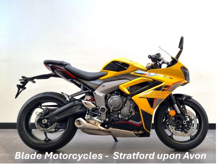 Here's a photo of the TRIUMPH DAYTONA 660, currently available for sale