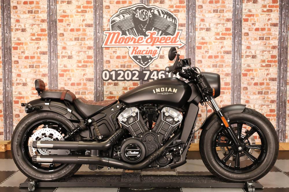 Main photo of this Used Indian Motorcycle SCOUT BOBBER that's available to buy at Moore Speed Racing, located in Poole